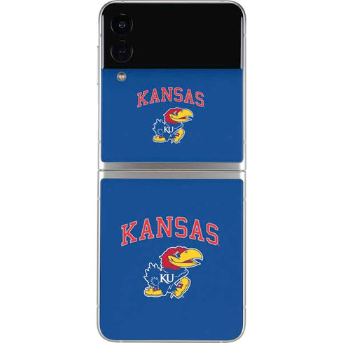 University of Kansas Collegiate Text Galaxy Z Flip4 5G Skin