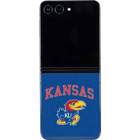 University of Kansas Collegiate Text Galaxy Z Flip5 5G Skin