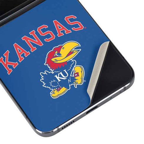 University of Kansas Collegiate Text Galaxy Z Flip5 5G Skin