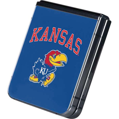 University of Kansas Collegiate Text Galaxy Z Flip5 5G Skin