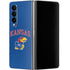 University of Kansas Collegiate Text Galaxy Z Fold4 5G Skin