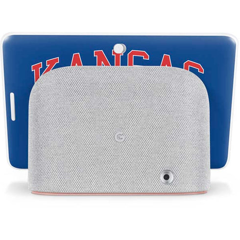 University of Kansas Collegiate Text Google Home Hub Skin