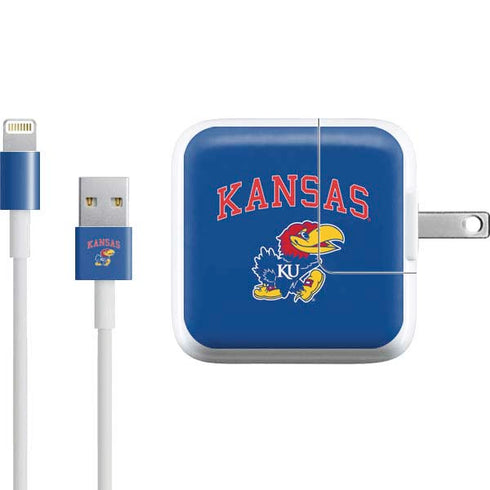 University of Kansas Collegiate Text iPad Charger (10W USB) Skin