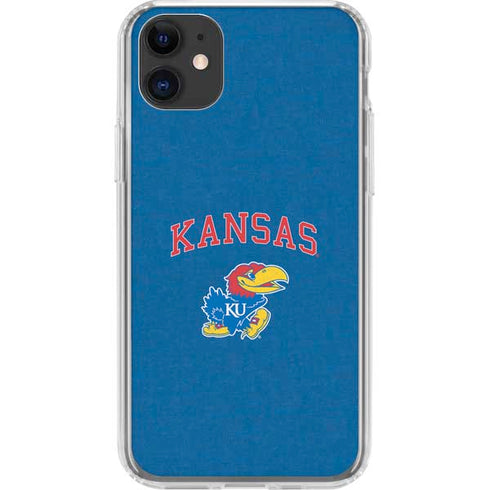 University of Kansas Collegiate Text iPhone 11 Clear Case