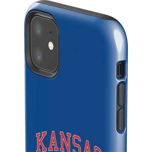 University of Kansas Collegiate Text iPhone 11 Impact Case