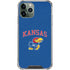 University of Kansas Collegiate Text iPhone 11 Pro Max Clear Case