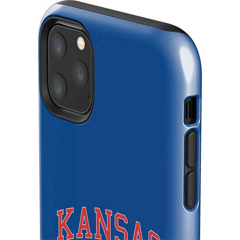 University of Kansas Collegiate Text iPhone 11 Pro Max Impact Case