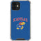 University of Kansas Collegiate Text iPhone 12 Clear Case