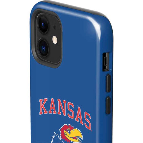 University of Kansas Collegiate Text iPhone 12 Impact Case