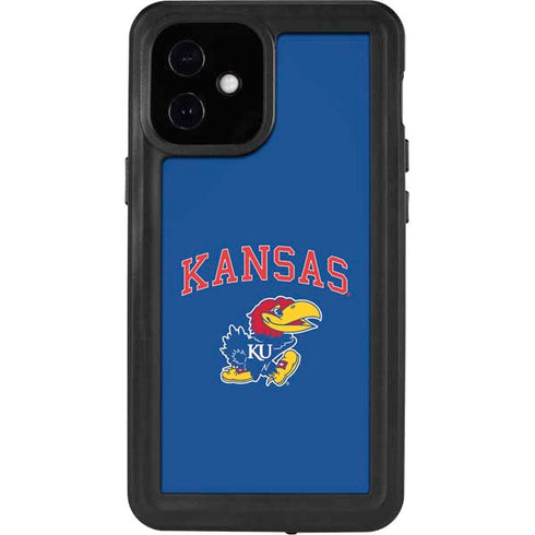 University of Kansas Collegiate Text iPhone 12 Mini Waterproof Case