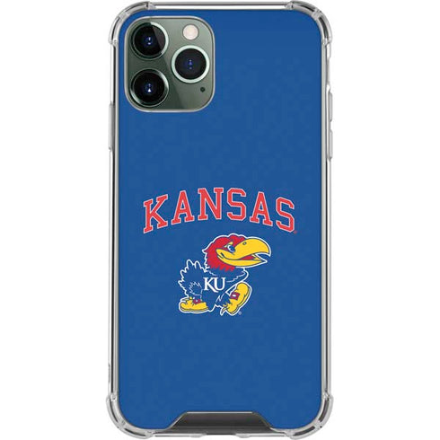 University of Kansas Collegiate Text iPhone 12 Pro Clear Case