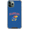 University of Kansas Collegiate Text iPhone 12 Pro Clear Case