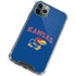 University of Kansas Collegiate Text iPhone 12 Pro Clear Case