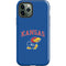 University of Kansas Collegiate Text iPhone 12 Pro Impact Case