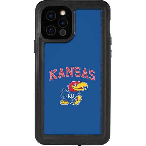 University of Kansas Collegiate Text iPhone 12 Pro Waterproof Case