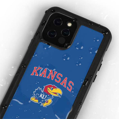 University of Kansas Collegiate Text iPhone 12 Pro Waterproof Case