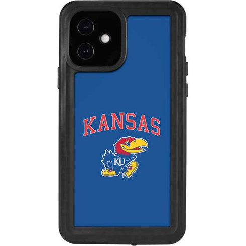 University of Kansas Collegiate Text iPhone 12 Waterproof Case