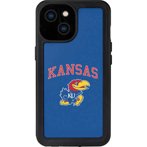 University of Kansas Collegiate Text iPhone 13 Mini Waterproof Case