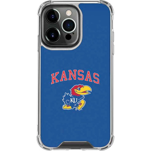 University of Kansas Collegiate Text iPhone 13 Pro Clear Case