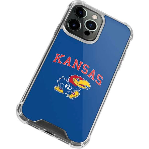 University of Kansas Collegiate Text iPhone 13 Pro Clear Case