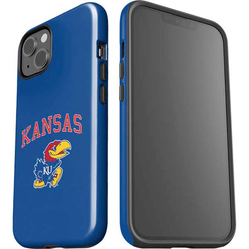 University of Kansas Collegiate Text iPhone 15 Impact Case