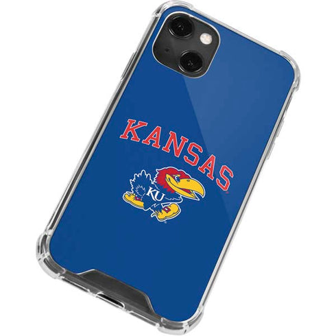 University of Kansas Collegiate Text iPhone 14 Plus Clear Case