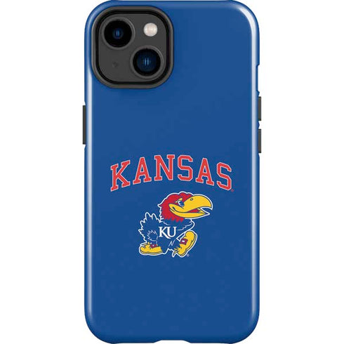 University of Kansas Collegiate Text iPhone 14 Plus Impact Case