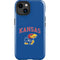 University of Kansas Collegiate Text iPhone 14 Plus Impact Case
