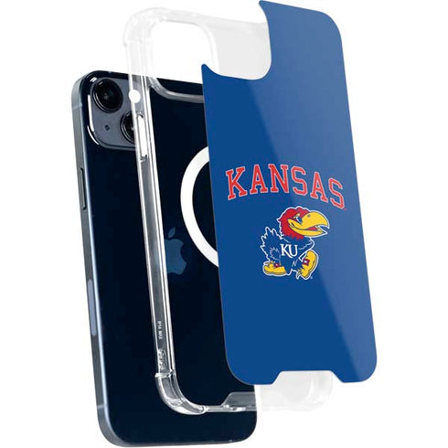 University of Kansas Collegiate Text iPhone 15 Plus MagSafe Case