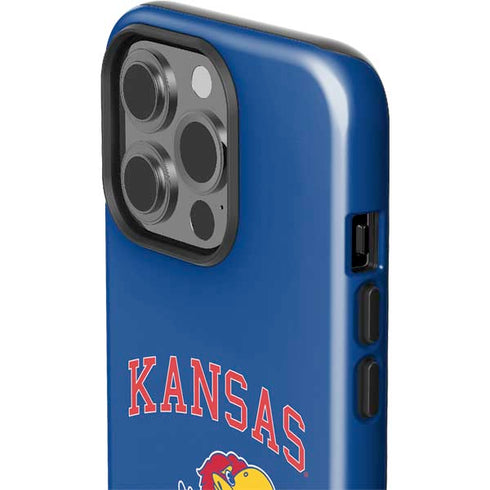 University of Kansas Collegiate Text iPhone 15 Pro Impact Case