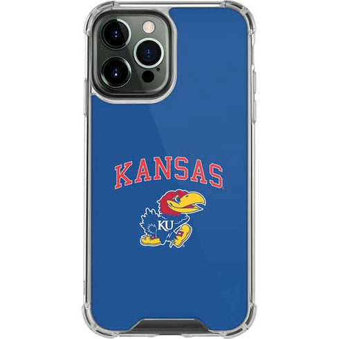 University of Kansas Collegiate Text iPhone 14 Pro Max Clear Case