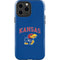 University of Kansas Collegiate Text iPhone 15 Pro Max Impact Case