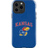 University of Kansas Collegiate Text iPhone 15 Pro Max Impact Case