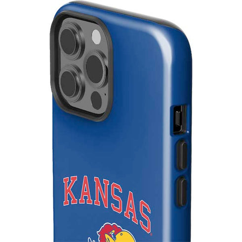 University of Kansas Collegiate Text iPhone 15 Pro Max Impact Case