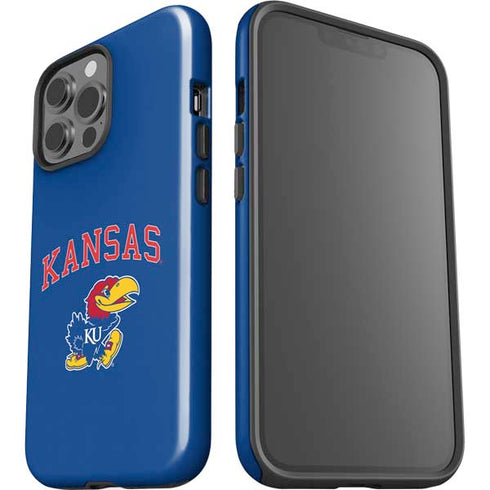 University of Kansas Collegiate Text iPhone 15 Pro Max Impact Case