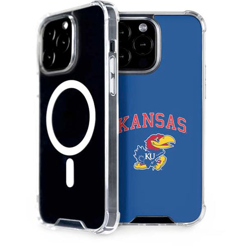 University of Kansas Collegiate Text iPhone 15 Pro Max MagSafe Case