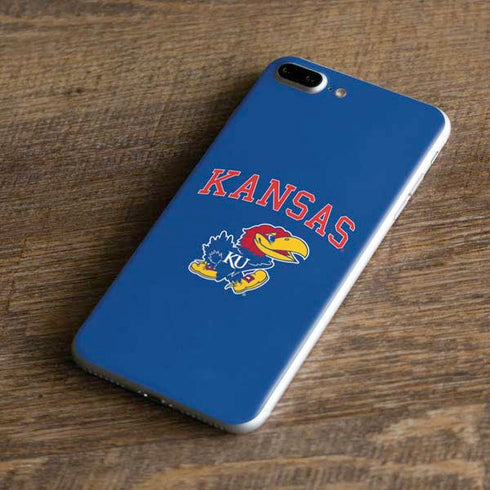 University of Kansas Collegiate Text iPhone 8 Plus Skin