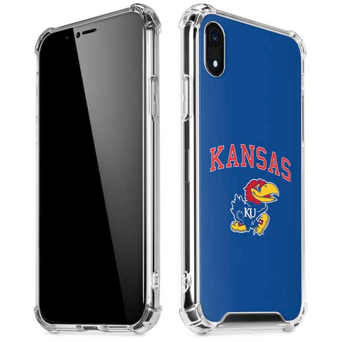 University of Kansas Collegiate Text iPhone XR Clear Case