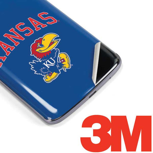 University of Kansas Collegiate Text Moto E5 Plus Skin