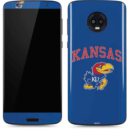 University of Kansas Collegiate Text Moto G6 Skin