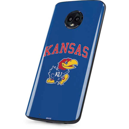 University of Kansas Collegiate Text Moto G6 Skin