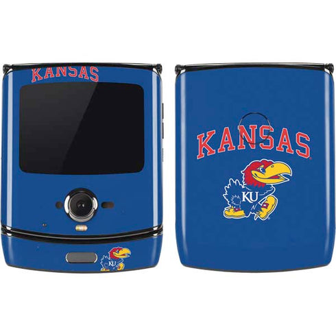University of Kansas Collegiate Text Motorola RAZR Skin