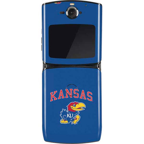 University of Kansas Collegiate Text Motorola RAZR Skin