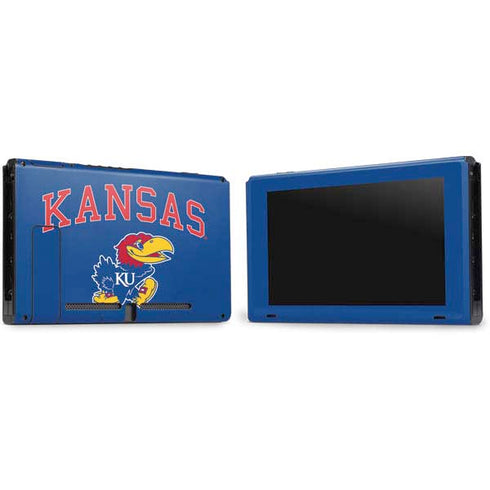 University of Kansas Collegiate Text Nintendo Switch Bundle Skin