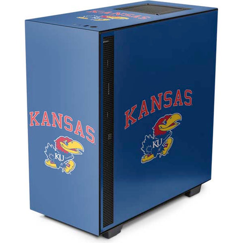 University of Kansas Collegiate Text NZXT H510 Compact ATX Mid-Tower Case Skin