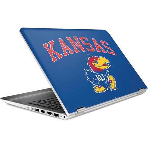 University of Kansas Collegiate Text HP Pavilion Skin