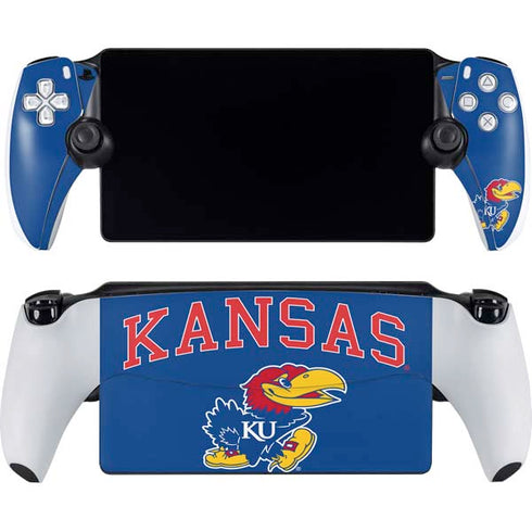 University of Kansas Collegiate Text PlayStation Portal Remote Player Skin