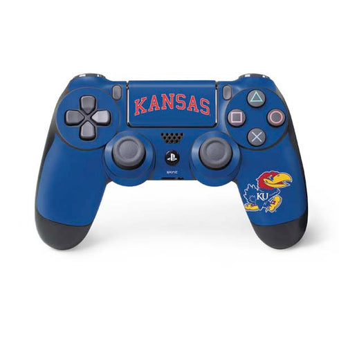 University of Kansas Collegiate Text PS4 Controller Skin