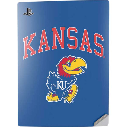 University of Kansas Collegiate Text PS5 Digital Edition Console Skin