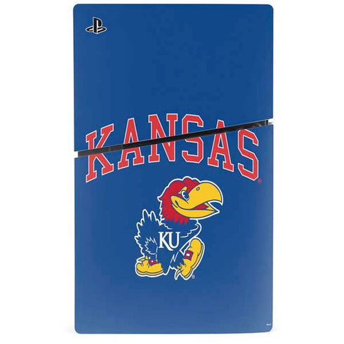 University of Kansas Collegiate Text PS5 Slim Digital Edition Bundle Skin